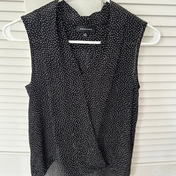 Spense Polka Dot Sleeveless Top - Picture 1 of 3